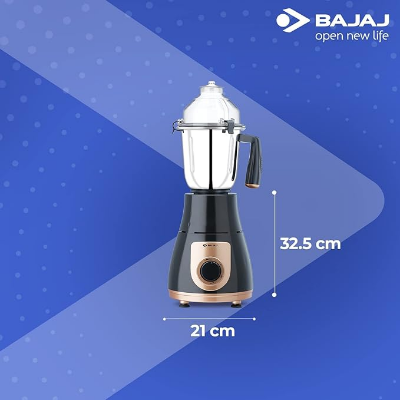 Picture of Bajaj GX-3701 750W Mixer Grinder | Nutri-Pro Feature | 3 Jars | Multi-Functional Blades