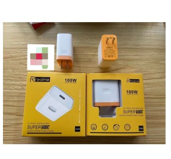 Picture of Realme 100W SuperVOOC Charger Dual Port Wall Power Adapter USB Type C PD Cable For OPPO Find X6 X5 Pro Reno 10 9 Pro Pad