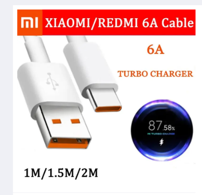 Picture of Xiaomi Type-C 6A 33w, 67w, 120w Turbo Charger Cable Quick Charging Type C USB
