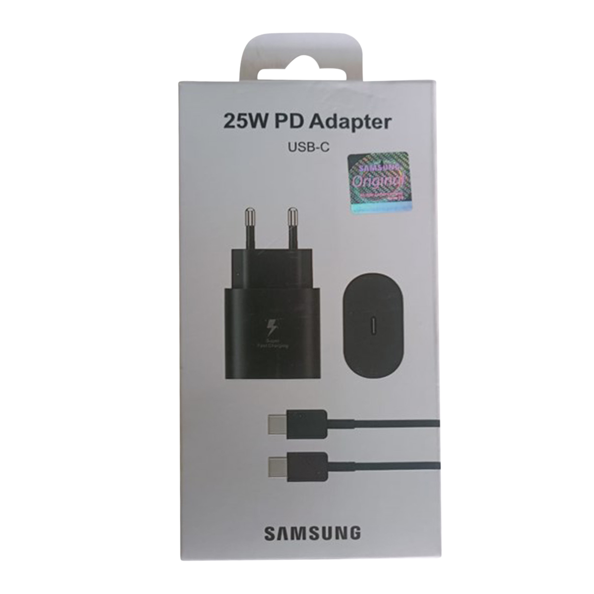 Picture of Samsung 25W Super Fast Original USB Type-C Charger Power Adapter for Galaxy PD Charging (2 Pin)