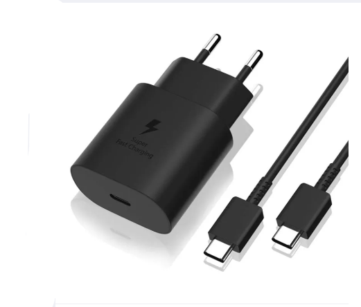 Picture of Samsung 25W Super Fast Original USB Type-C Charger Power Adapter for Galaxy PD Charging (2 Pin)