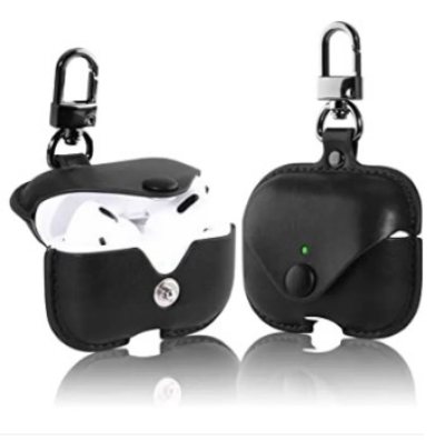Picture of AirPods Pro 2 Magnet Leather PU Case with Hook For apple