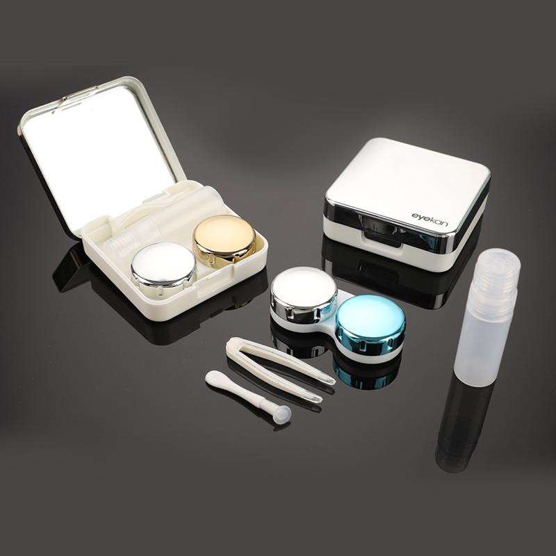 Picture of MIRROR Eyekan Portable Plastic Fashion Travel Contact Lens Case Set Glasses Wearing Tools K1520