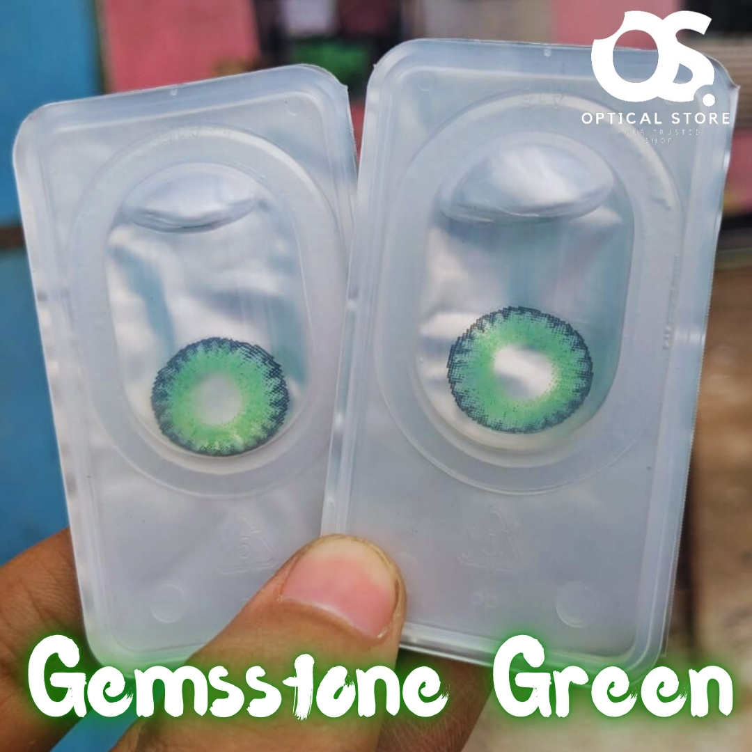 Picture of Freshlook Gemstone Green Color Contact Lens with kit box.1 pair Freshlook Colorblends Color contact lens For Eyemakeup/eyefashion. Frehlook Colorblensds Series #gemstonegreen.