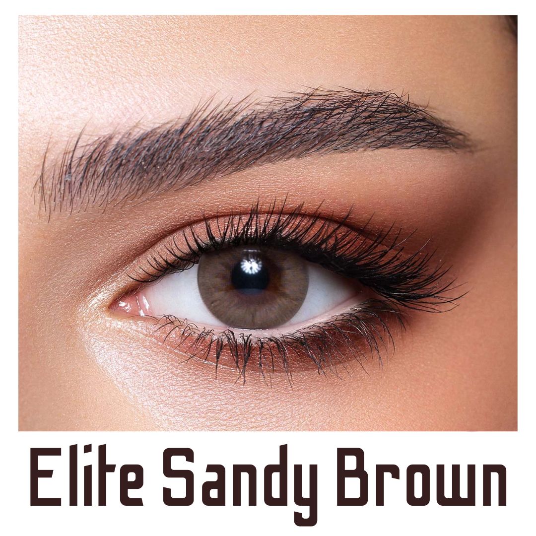 Picture of Bella Sandy Brown Elite Color Contact Lens with Regular Kit Box. For men,women/Unisex. Bella Elite Series. #sandy.Brown