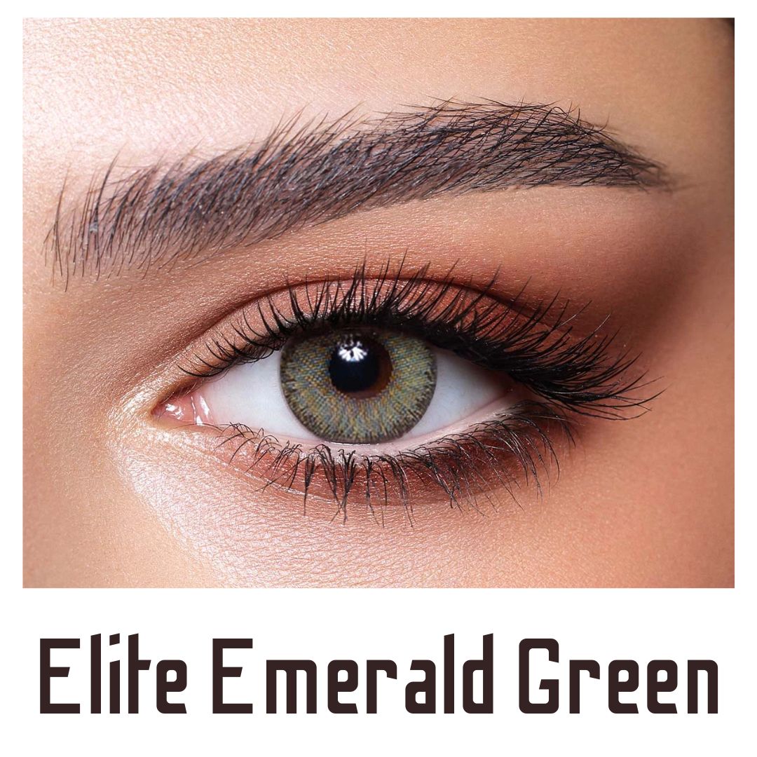 Picture of Bella Emerald Green Elite Color Contact Lens with Regular Kit Box. For men,women/Unisex. Bella Elite Series. #emerald.green