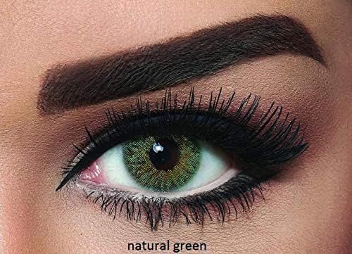 Picture of Bella Green Natural Color Contact Lens with Regular Kit Box. For men,women/Unisex. Bella Natural Series. #green