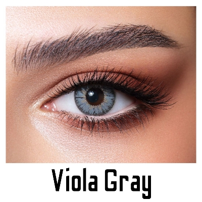 Picture of Bella Viola Gray Natural Color Contact Lens with Regular Kit Box. For men,women/Unisex. Bella Natural Series. #natural.viola.gray