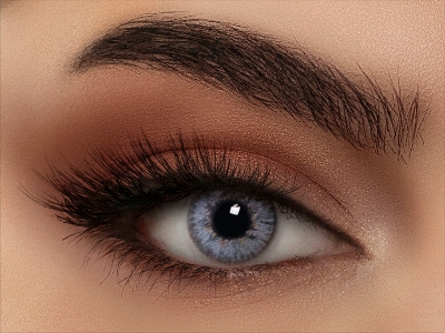Picture of Bella Gray Blue Snow White Color Contact Lens with Regular Kit Box. For men,women/Unisex. Bella Snow White Series. #sw.gray.blue