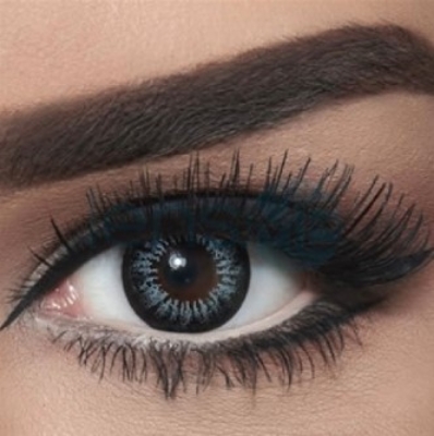 Picture of Bella Gray Snow White Color Contact Lens with Regular Kit Box. For men,women/Unisex. Bella Snow White Series. #sw.gray