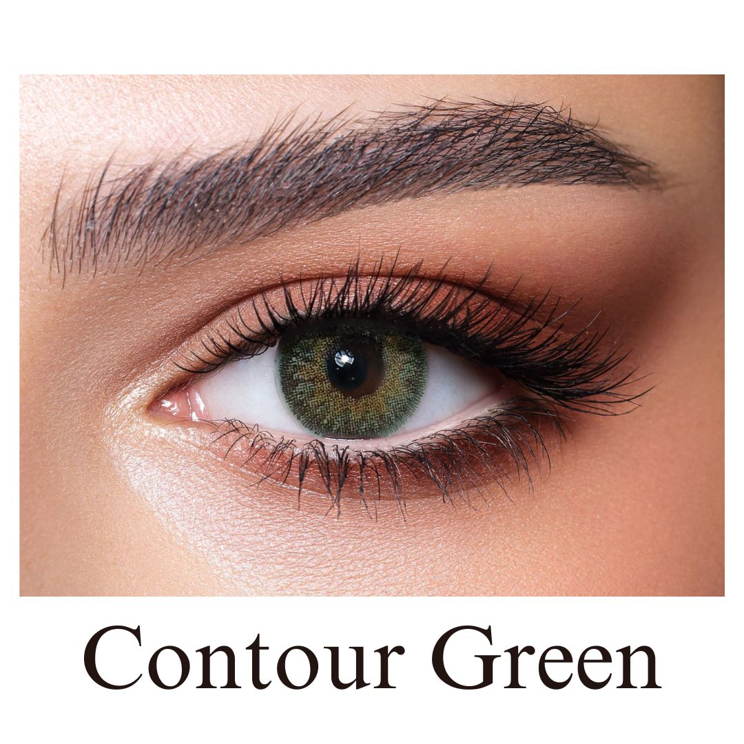 Picture of Bella Green Contour Color Contact Lens with Regular Kit Box. For men,women/Unisex. Bella Contour Series. #c.green