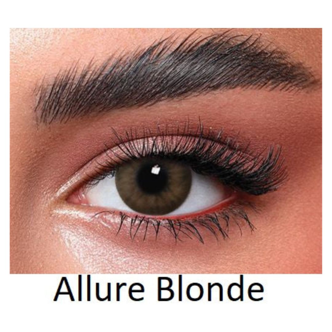 Picture of Bella Allure Blonde Diamond Color Contact Lens with Regular Kit Box. For men,women/Unisex. Bella Diamond Series. #allure.blonde