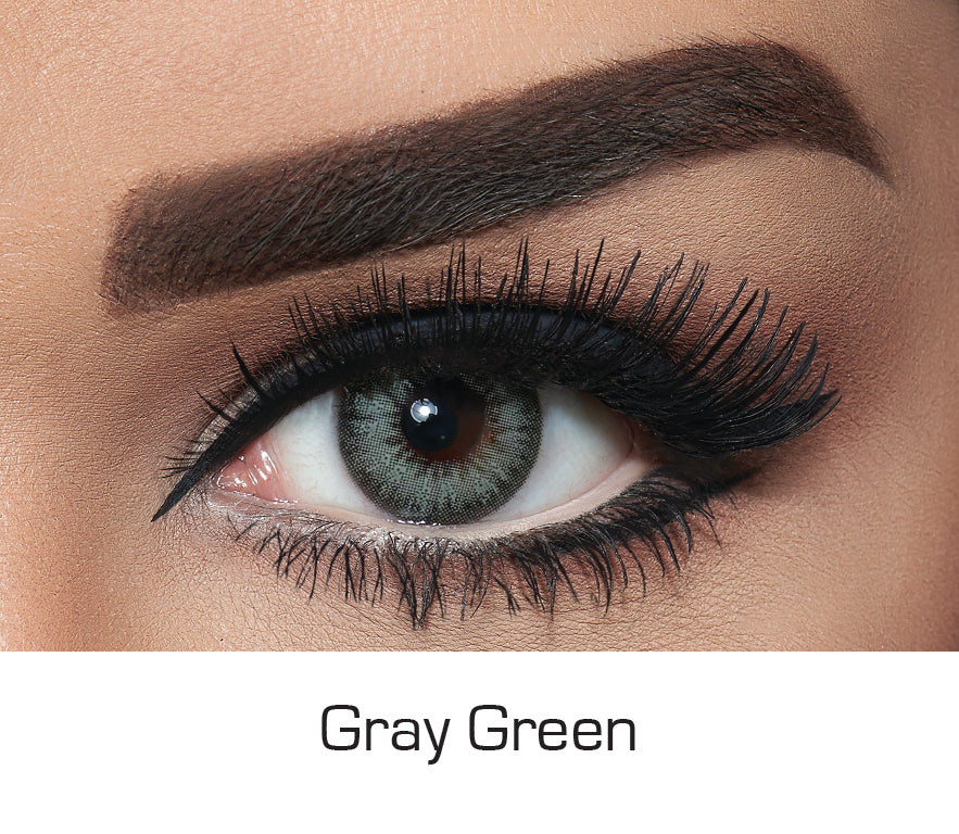 Picture of Bella Gray Green Diamond Color Contact Lens with Regular Kit Box. For men,women/Unisex. Bella Diamond Series. #gray.green