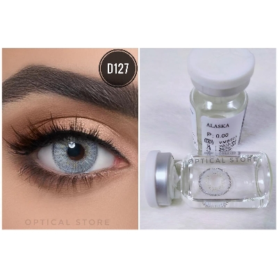 Picture of DAHAB Alaska Color Contact Lens with Regular Kit Box. Dahab Platinum Series. #alaska