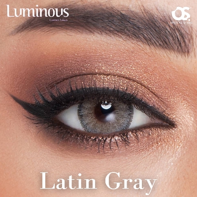 Picture of Luminous Latin gray Color Contact lens With Regular Kit Box. Luminous Contact Lens for Eye Makeup and Eye Cosmetic Solution. #Latin.gray