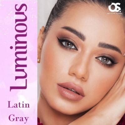 Picture of Luminous Latin gray Color Contact lens With Regular Kit Box. Luminous Contact Lens for Eye Makeup and Eye Cosmetic Solution. #Latin.gray