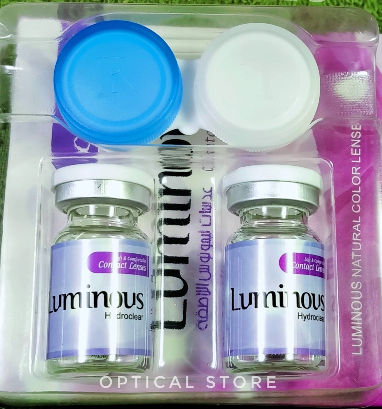 Picture of Luminous Latin gray Color Contact lens With Regular Kit Box. Luminous Contact Lens for Eye Makeup and Eye Cosmetic Solution. #Latin.gray