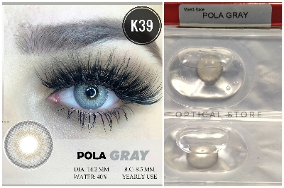 Picture of KSSEYE Pola Gray Color  Contact Lens with Regular Kit Box for men,women/unisex.Ksseye Pola Series. #polaGray