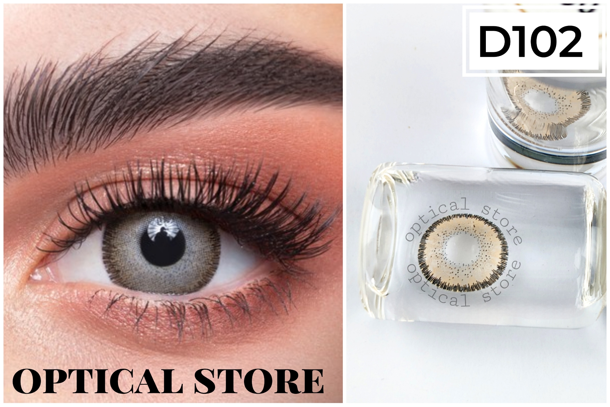 Picture of DAHAB Lumirere Hazel Color Contact Lens with Regular kit box for men,women/Unisex. Dahab Gold Collection. #lhazel