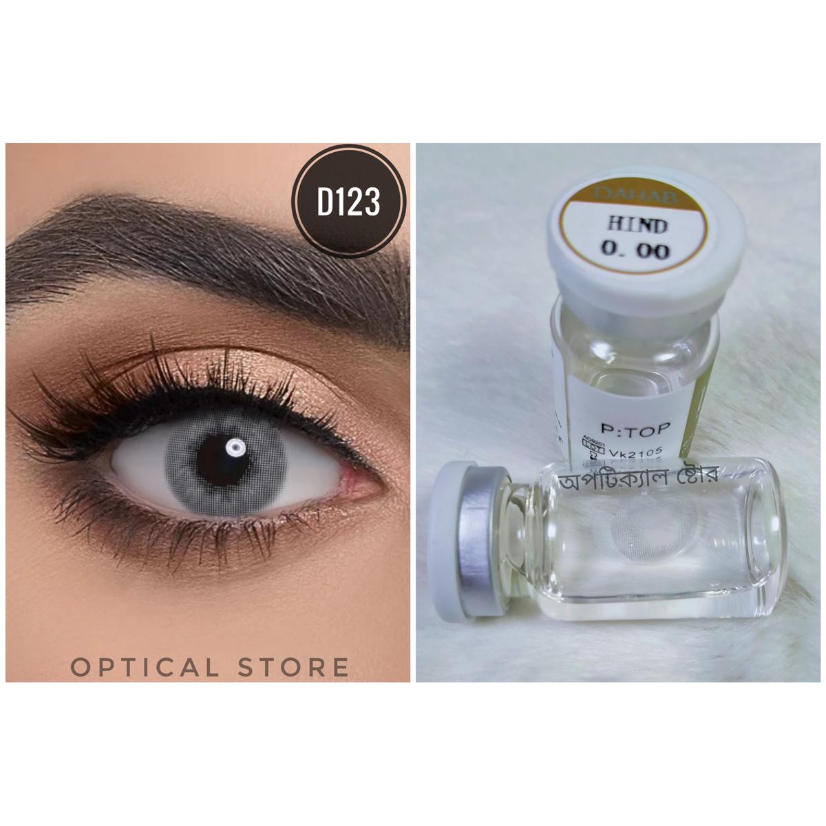 Picture of DAHAB Hind Color Contact Lens with Regular kit box.For Men,women/Unisex. Dahab Gold Collection #Hind