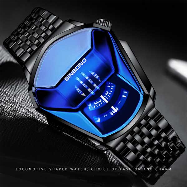 Picture of Binbond Quartz Men'S Watch Trend Market Watch Style Locomotive Concept Watch Men || Binbond Golden Quartz Men'S Watch - Watch