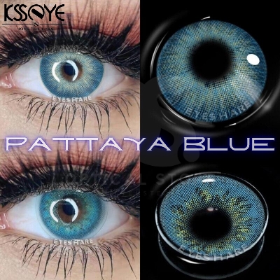 Picture of KSSEYE Pattaya Blue Color Contact Lens with Regular kit box.For Men,women/Unisex. Ksseye Pattaya Series. #pattayablue