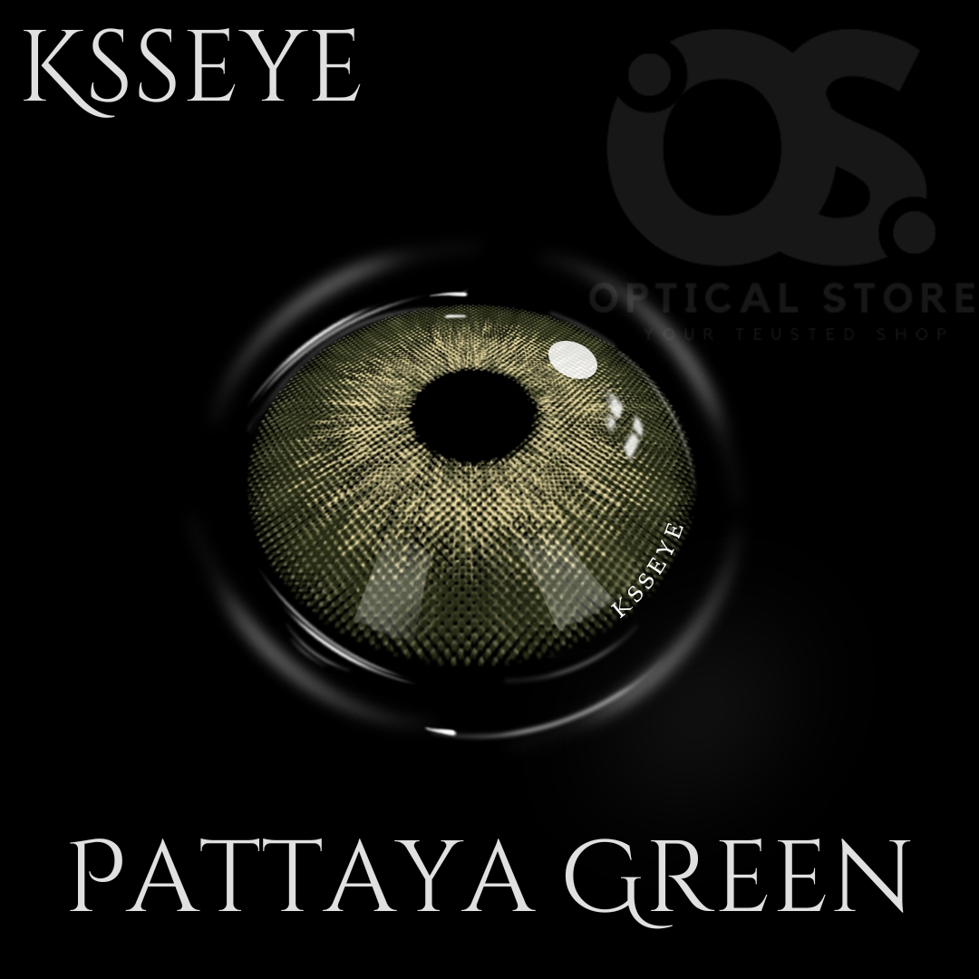 Picture of KSSEYE Pattaya Green Contact Lens with Regular kit Box kit box. Natural Color Lens Eyes Yearly Color Contact Lenses For Eyes big beauty Contact Lenses Eye Cosmetic Color eyes Unisex Cosmetic Contact Lenses. Ksseye Pattaya Series. #pattayaGreen