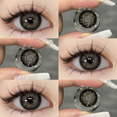 Picture of KSSEYE Pattaya Black Color Contact Lens with Regular kit box.For Men,women/Unisex. Ksseye Pattaya Series. #pattayablack