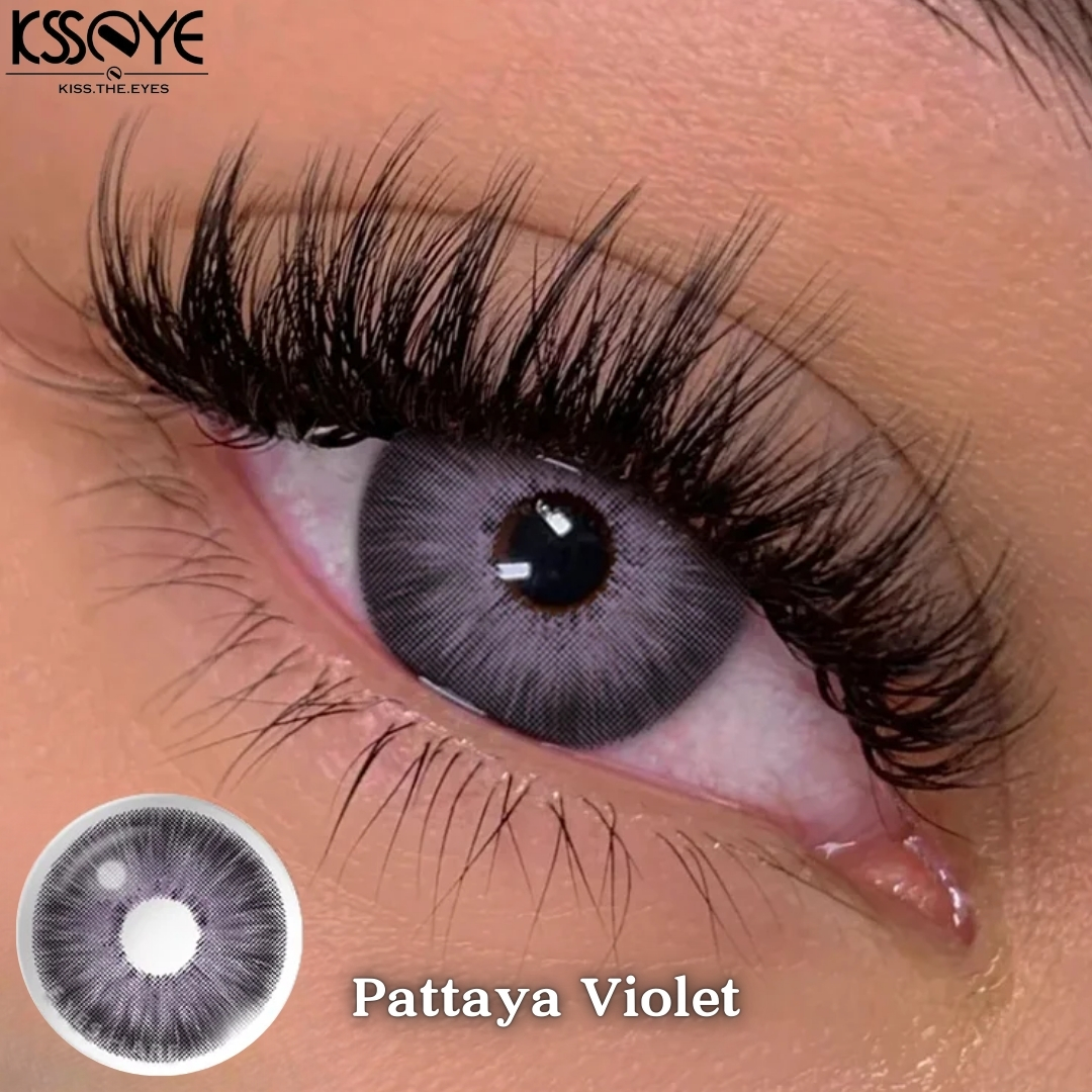 Picture of KSSEYE Pattaya Seies Color Contact Lens, With Solution & Travel kit box(Tweezers & Applicator).1 Pair Ksseye with lens accessorise (Solution & Travel Kit Box)Color Contact Lens For Eye Makeup and Cosmetics.Ksseye Pattaya Series. #pattaya