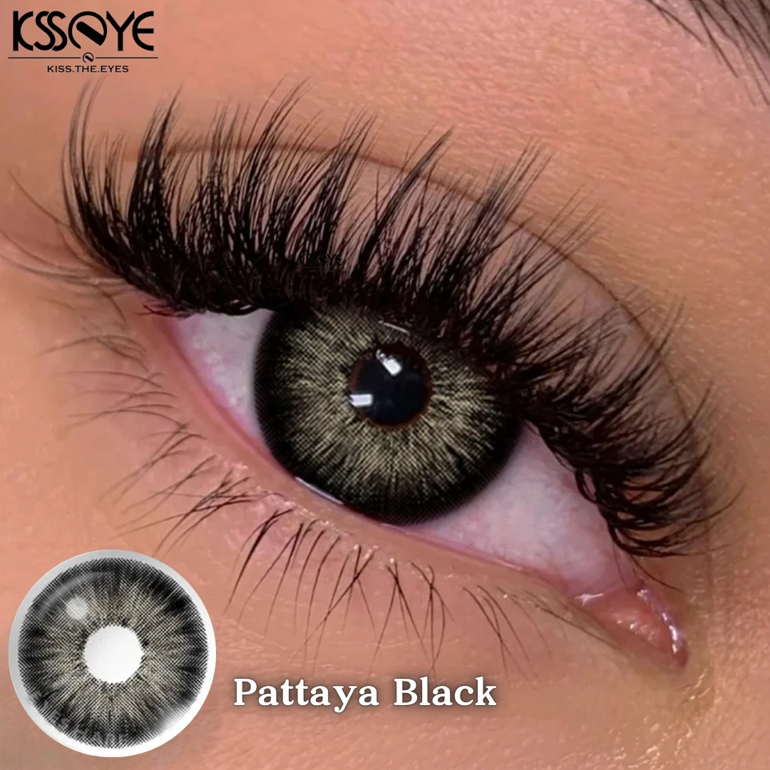 Picture of KSSEYE Pattaya Seies Color Contact Lens, With Solution & Travel kit box(Tweezers & Applicator).1 Pair Ksseye with lens accessorise (Solution & Travel Kit Box)Color Contact Lens For Eye Makeup and Cosmetics.Ksseye Pattaya Series. #pattaya