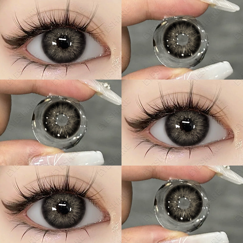 Picture of KSSEYE Pattaya Black Contact Lens, Solution & Travel kit box(Tweezers & Applicator) #pattayablack