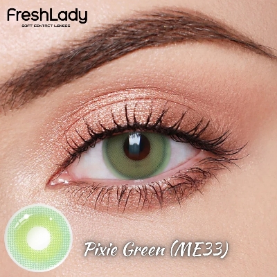 Picture of Freshlady Pixie Green Contact Lens with kit box(Lens case) K105