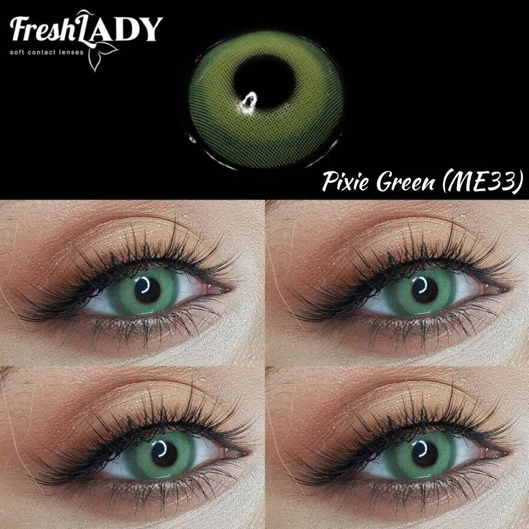 Picture of Freshlady Pixie Green Contact Lens with kit box(Lens case) K105
