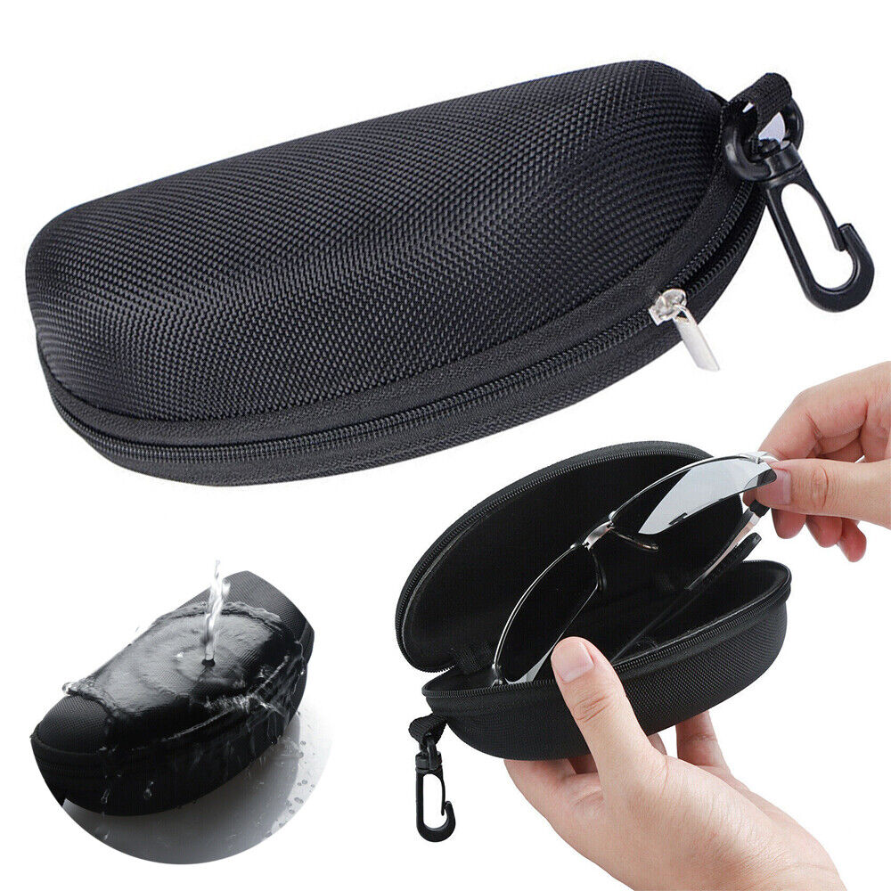 Picture of Sunglasses chain cover Hard Case Eye Glasses Clam Shell Zipper With Hook Shell Box New Eyeglasses Box Sunglasses Case Glasses Bag Eyeglasses Carry Box Sunglass Portable Zipper Hook Hard Holder Sunglasse CV5