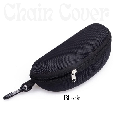 Picture of Eyeglasses chain cover Carry Box Sunglass Portable Zipper Hook Hard Holder Sunglasse , New Sunglasses Hard Case Eye Glasses Clam Shell Zipper With Hook Shell Box New CV5