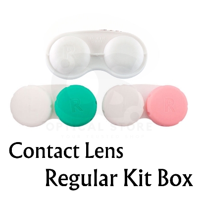 Picture of Mini Plastic Contact Lens kit , Lens case, kit box 4 color available 4pcs