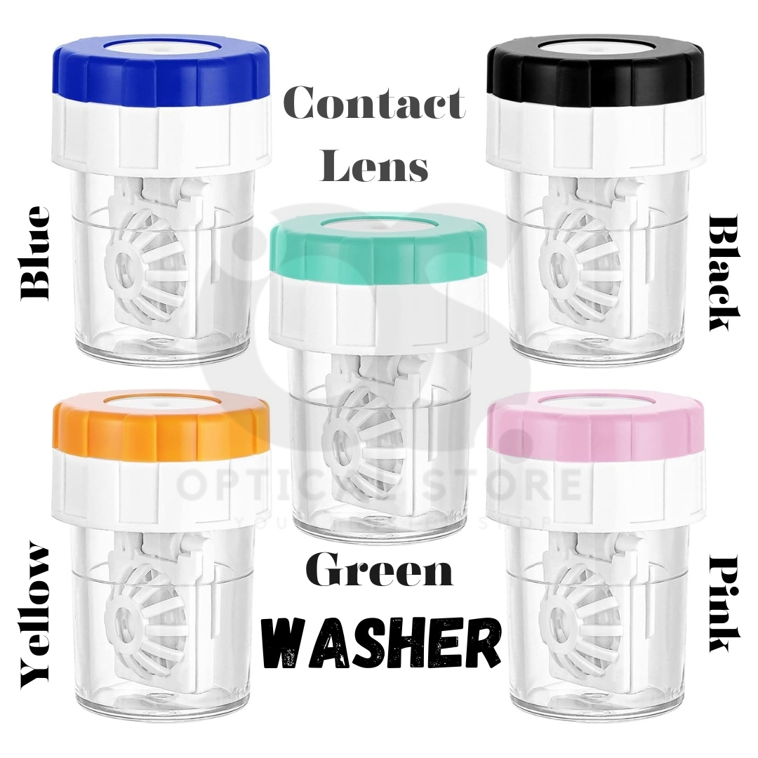 Picture of Manually Contact Lens Washer Cleaner small size Cleaning Lenses Case Eyewear Accessories Cleaning Contact Lens Case Container