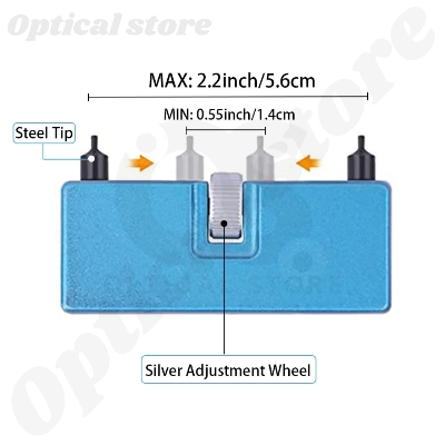 Picture of Professional Watch Back Remover Tool, Metal Adjustable Rectangle Watch Back Case Cover Press Closer & Opener Opening Removal Screw Wrench Repair Kit Tool For Watchmaker