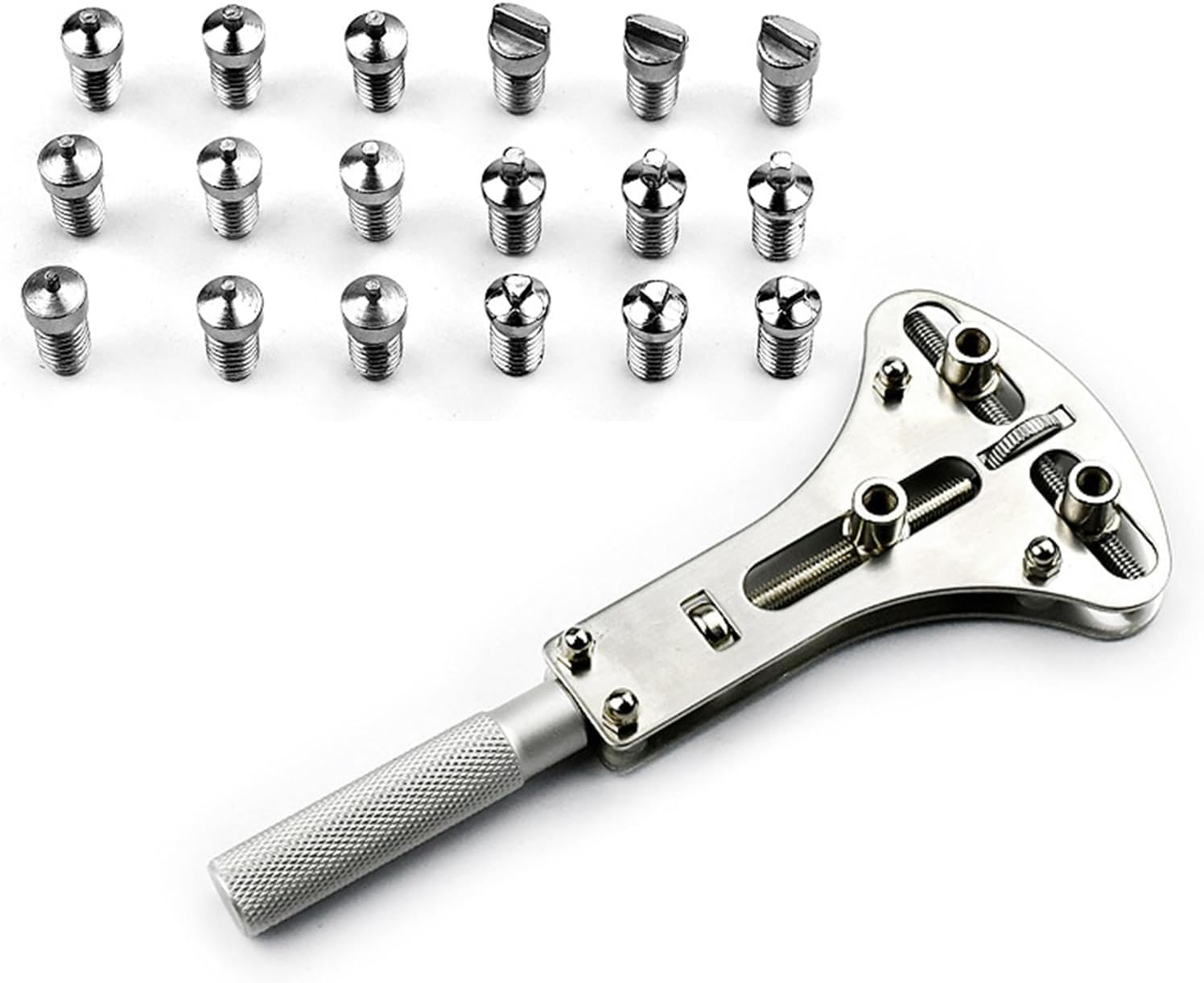 Picture of Professional Watch Wrench Screw Repair Set Kit, Watch Band Spring Bar Link Pin Adjustment, Back Case Removal Opener, Battery Cover