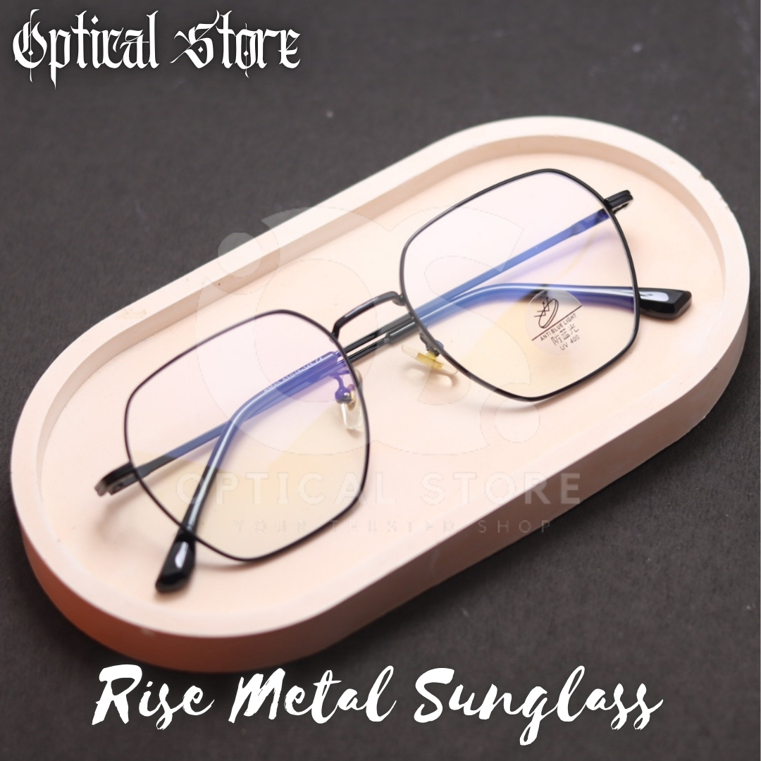 Picture of New  Metal Frame wear Eyeglasses Fashionable Black Classic Design Eye Reading glasses. Eyewear glass Full Metal Body Optical Frame Royal Fashionable 6208G #rise.metal