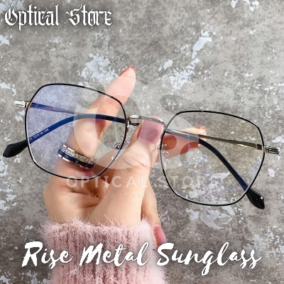 Picture of New  Metal Frame wear Eyeglasses Fashionable Black Classic Design Eye Reading glasses. Eyewear glass Full Metal Body Optical Frame Royal Fashionable 6208G #rise.metal