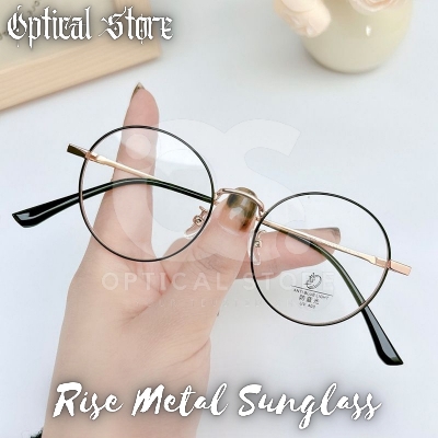 Picture of New Metal Frame wear Eyeglasses Fashionable Black Classic Design Eye Reading glasses. Eyewear glass Full Metal Body Optical Frame Royal Fashionable 6018G #rise.metal