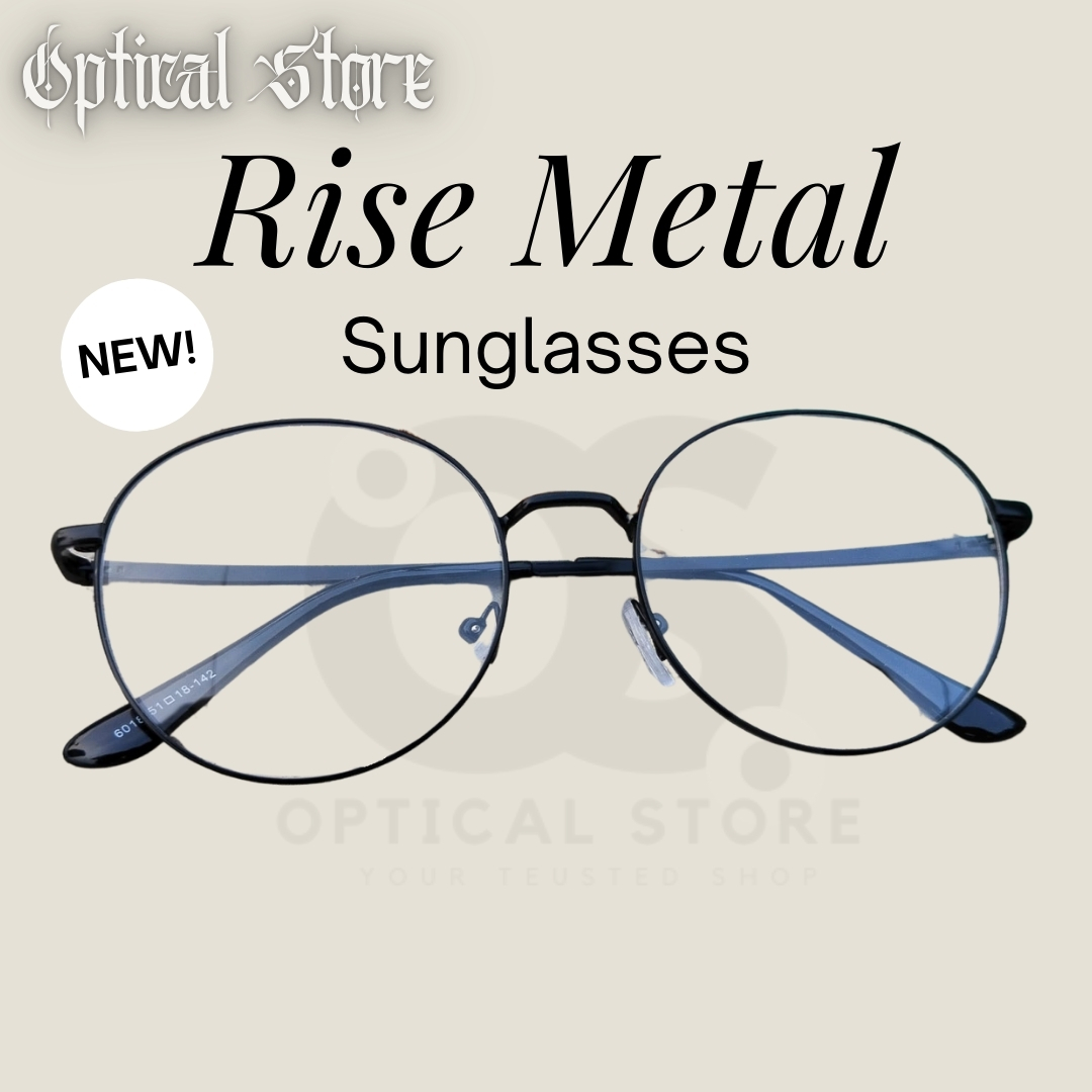 Picture of New Metal Frame wear Eyeglasses Fashionable Black Classic Design Eye Reading glasses. Eyewear glass Full Metal Body Optical Frame Royal Fashionable #rise.metal
