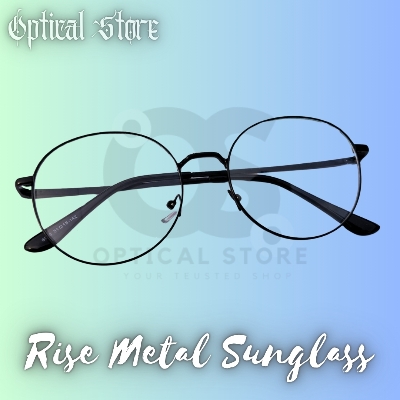 Picture of New Metal Frame wear Eyeglasses Fashionable Black Classic Design Eye Reading glasses. Eyewear glass Full Metal Body Optical Frame Royal Fashionable #rise.metal