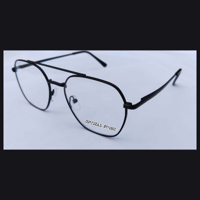 Picture of Eyewear Eyeglasses Fashionable Black Classic Design Eye Glass Reading glasses, Eyewear Reading glass Full Metal Body Optical Frame Royal Fashionable