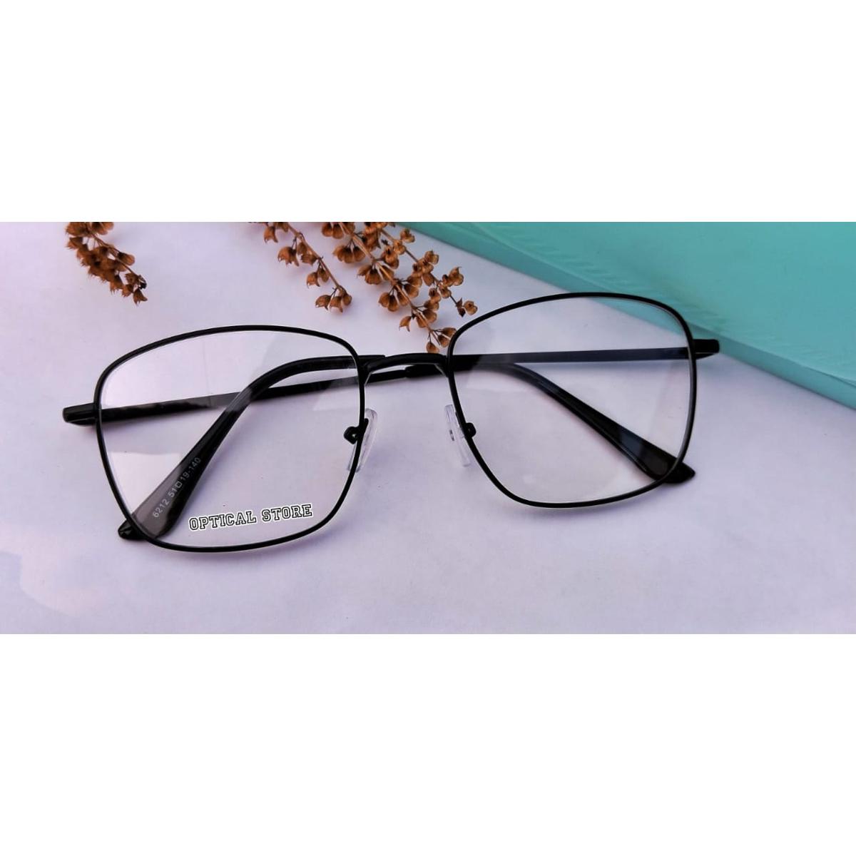 Picture of Eyewear Eyeglasses Fashionable Black Classic Design Eye Glass Reading glasses, Eyewear Reading glass Full Metal Body Optical Frame Royal Fashionable