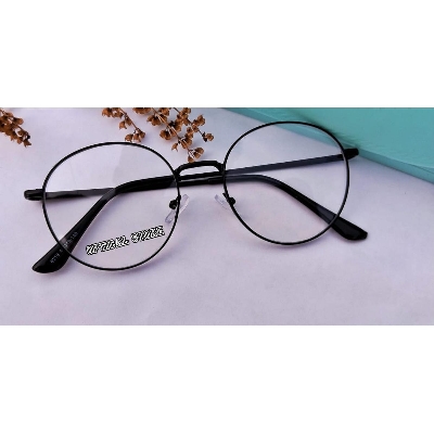 Picture of Eyewear Eyeglasses Fashionable Black Classic Design Eye Glass Reading glasses, Eyewear Reading glass Full Metal Body Optical Frame Royal Fashionable 6219B