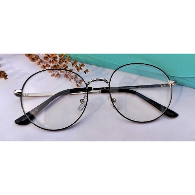 Picture of Eyewear Eyeglasses Fashionable Black Classic Design Eye Glass Reading glasses, Eyewear Reading glass Full Metal Body Optical Frame Royal Fashionable 6018S