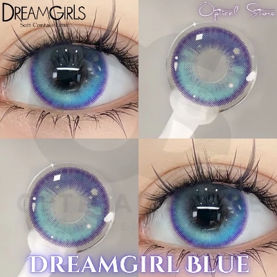 Picture of New Comicparty Dreamgirl Blue Color Contact lens With regular Kit Box For men & women. Halloween Contact Lens. #dg.blue