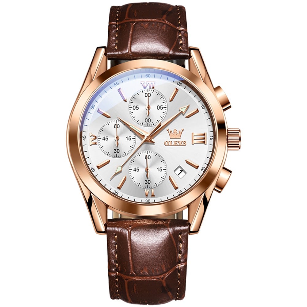 Picture of OLEVS 5610 Men Watch Luxury Leather Luminous Hand Watch